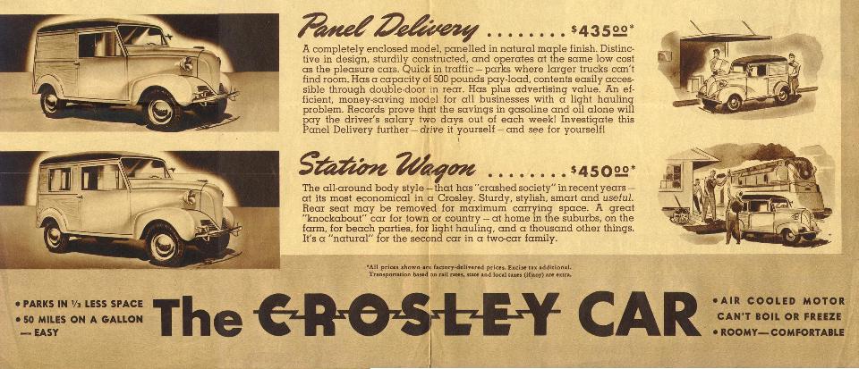 1941 Crosley Automobiles Brochure Page 5